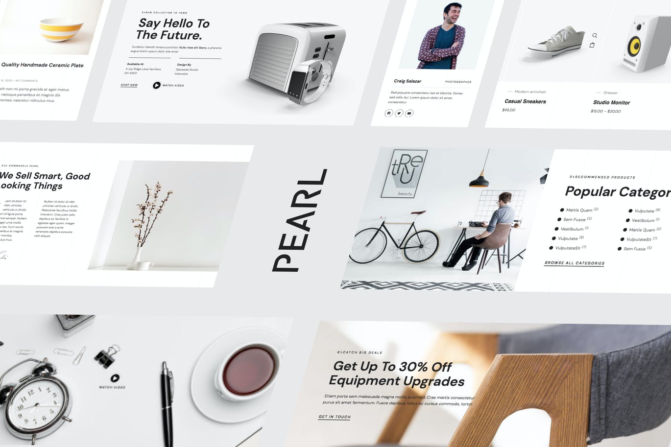 Pearl – 现代和简单 WooCommerce Template Kit