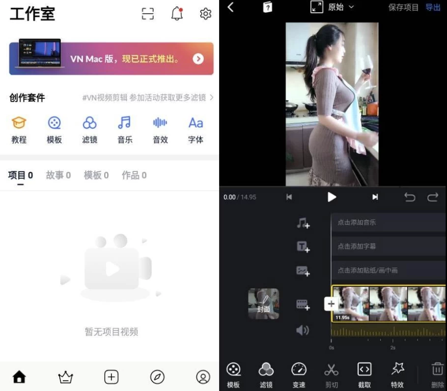 VN视频编辑器 v2.4.3 纯净版