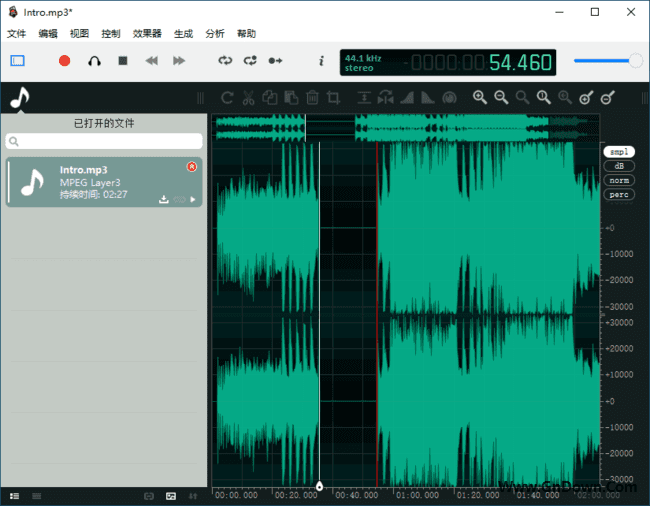 ocenaudio(录音和音频编辑软件) v3.14.9 多语便携版