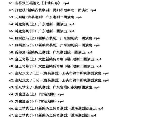 潮剧全剧下载-潮剧选段视频-潮剧大全下载,全套视频教程学习资料通过百度云网盘下载