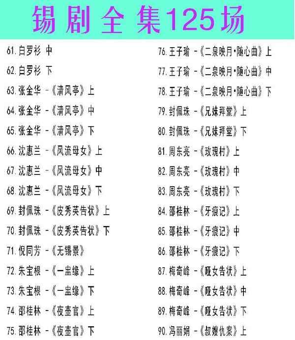 锡剧全剧大合集全集_锡剧mp3 mp4高清视频下载-锡剧唱段100首,全套视频教程学习资料通过百度云网盘下载
