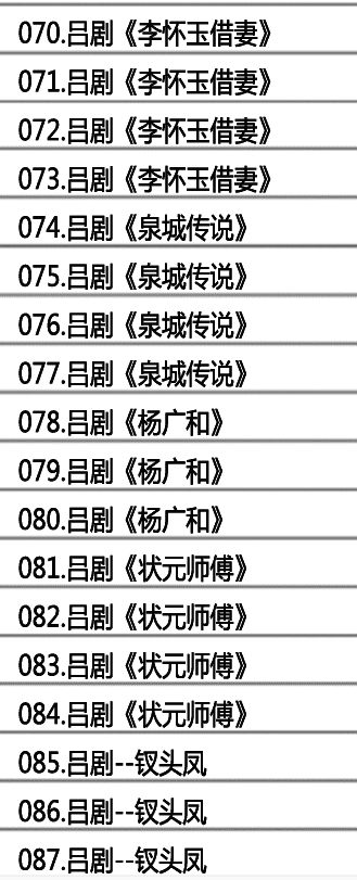 吕剧-音频mp3-视频mp4-电影-全剧-打包下载,全套视频教程学习资料通过百度云网盘下载
