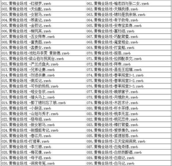 近两百G黄梅戏-MP3/MP4/电影-全场戏/片段-打包下载,全套视频教程学习资料通过百度云网盘下载